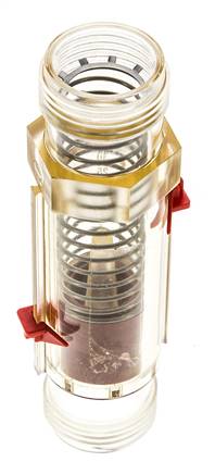 G1'' kunststof zweeflichaamflowmeter voor olie 100 cSt 2-30 l/min
