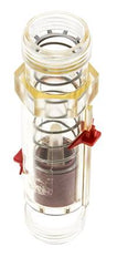 G1'' kunststof zweeflichaamflowmeter voor olie 100 cSt 5-45 l/min