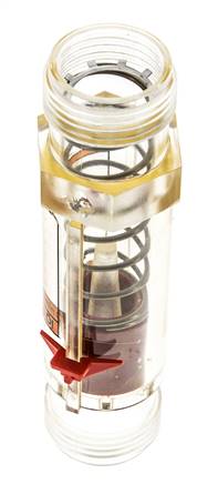 G1'' kunststof zweeflichaamflowmeter voor olie 100 cSt 10-75 l/min
