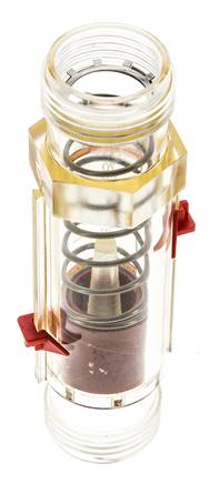 G1'' kunststof zweeflichaamflowmeter voor olie 100 cSt 10-75 l/min