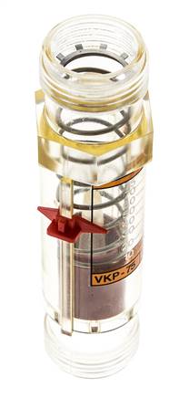 G1'' kunststof zweeflichaamflowmeter voor olie 100 cSt 10-75 l/min