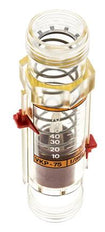 G1'' kunststof zweeflichaamflowmeter voor olie 100 cSt 10-75 l/min