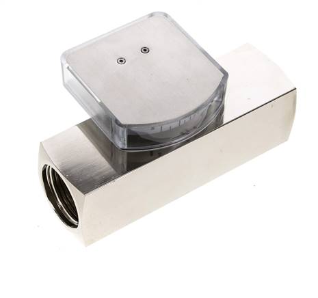 G1'' messing zweeflichaamflowmeter voor olie 0.1-0.8 l/min 250 bar