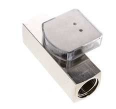 G1'' messing zweeflichaamflowmeter voor olie 0.1-0.8 l/min 250 bar