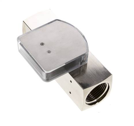 G1'' messing zweeflichaamflowmeter voor olie 0.1-0.8 l/min 250 bar