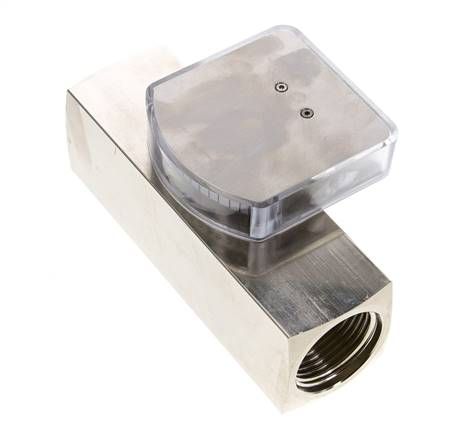 G1'' messing zweeflichaamflowmeter voor olie 0.5-1.5 l/min 250 bar