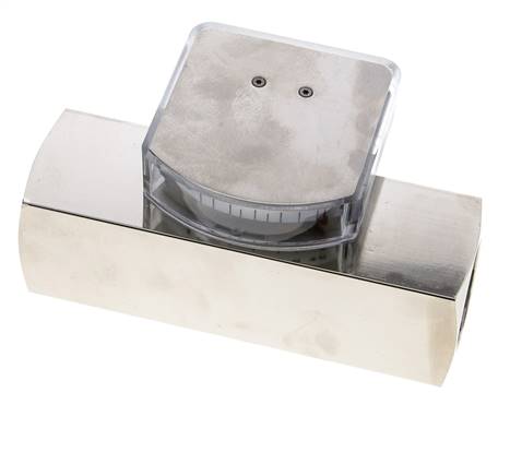 G1'' messing zweeflichaamflowmeter voor olie 3-10 l/min 250 bar