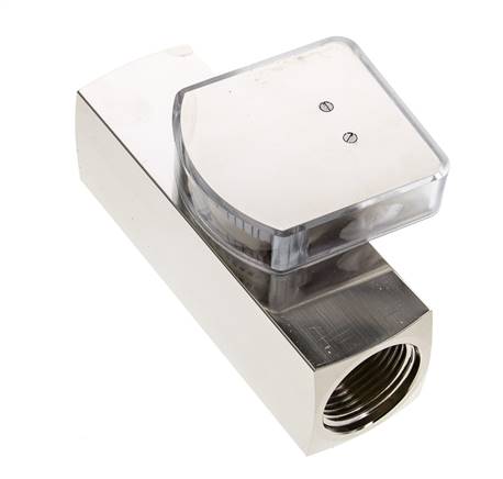G1'' messing zweeflichaamflowmeter voor olie 5-15 l/min 250 bar