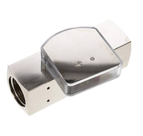 G1'' messing zweeflichaamflowmeter voor olie 5-15 l/min 250 bar