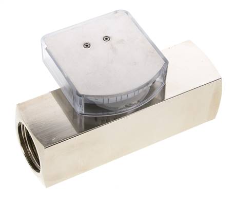 G1'' messing zweeflichaamflowmeter voor olie 8-24 l/min 250 bar