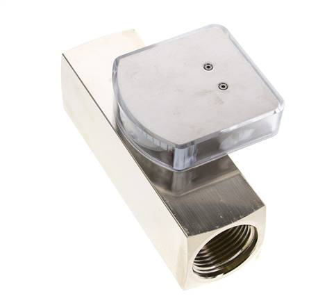 G1'' messing zweeflichaamflowmeter voor olie 8-24 l/min 250 bar