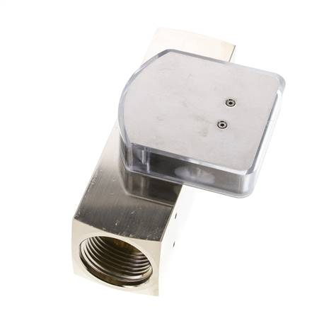 G1'' messing zweeflichaamflowmeter voor olie 8-24 l/min 250 bar