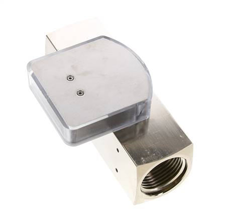 G1'' messing zweeflichaamflowmeter voor olie 8-24 l/min 250 bar