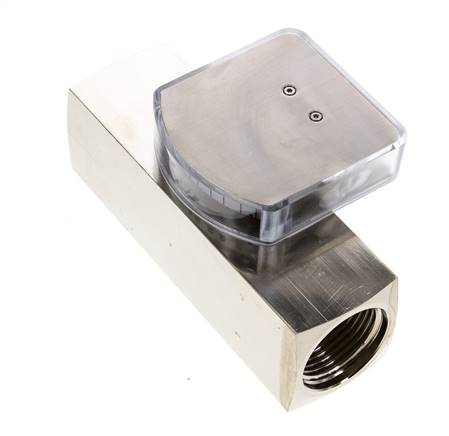 G1'' messing zweeflichaamflowmeter voor olie 10-30 l/min 250 bar
