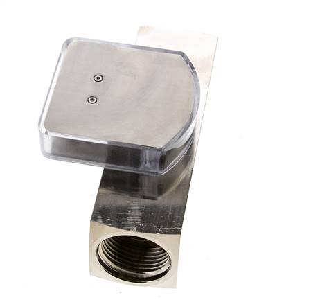 G1'' messing zweeflichaamflowmeter voor olie 10-30 l/min 250 bar