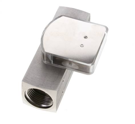 G1'' RVS zweeflichaamflowmeter voor olie 0.1-0.8 l/min 300 bar