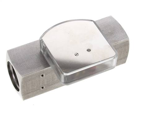 G1'' RVS zweeflichaamflowmeter voor olie 0.1-0.8 l/min 300 bar