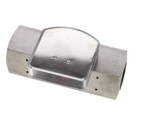 G1'' RVS zweeflichaamflowmeter voor olie 0.5-1.5 l/min 300 bar