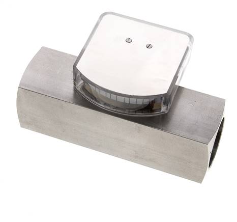 G1'' RVS zweeflichaamflowmeter voor olie 8-24 l/min 300 bar