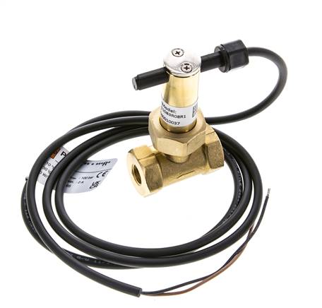 G1/4'' messing inline peddel-stromingsschakelaar 2.3-4.7 l/min 100 bar