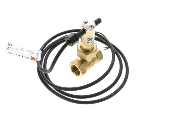 G1/2'' messing inline peddel-stromingsschakelaar 2.7-6.4 l/min 100 bar