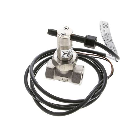G1/4'' RVS inline peddel-stromingsschakelaar 2.3-4.7 l/min 250 bar