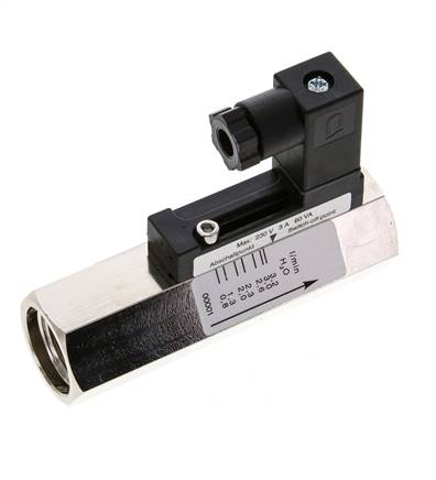 G1/2'' messing zweeflichaam-stromingsschakelaar water 0.8-3.2 l/min 300 bar