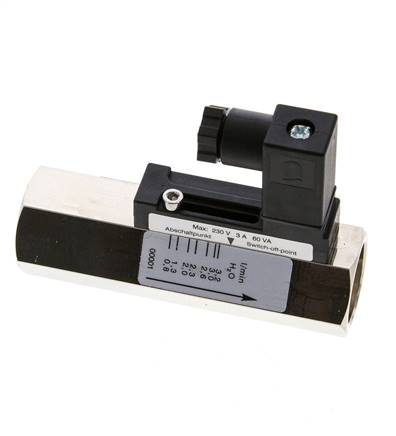G1/2'' messing zweeflichaam-stromingsschakelaar water 0.8-3.2 l/min 300 bar