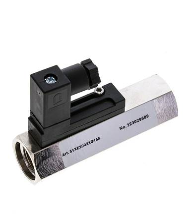 G1/2'' RVS zweeflichaam-stromingsschakelaar olie 0.5-1.6 l/min 350 bar