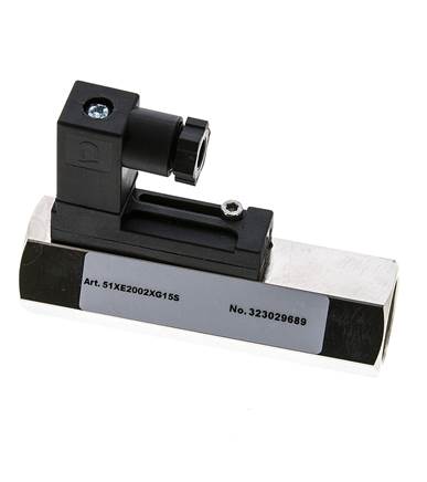 G1/2'' RVS zweeflichaam-stromingsschakelaar olie 0.5-1.6 l/min 350 bar