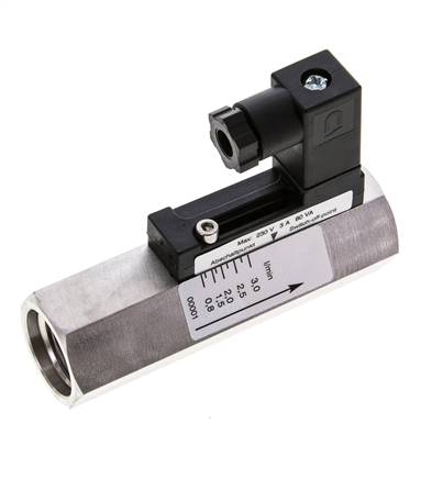 G1/2'' RVS zweeflichaam-stromingsschakelaar olie 0.8-3 l/min 350 bar