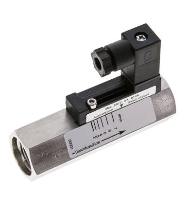 G1/2'' RVS zweeflichaam-stromingsschakelaar olie 2-7 l/min 350 bar