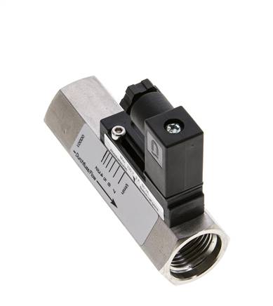 G1/2'' RVS zweeflichaam-stromingsschakelaar olie 2-7 l/min 350 bar