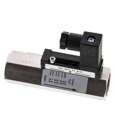 G1/2'' RVS zweeflichaam-stromingsschakelaar water 0.8-3.2 l/min 350 bar