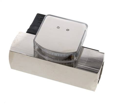 G1'' messing zweeflichaamflowmeter en -stromingsschakelaar olie 8-24 l/min
