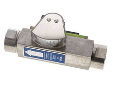 G1'' RVS zweeflichaamflowmeter en -stromingsschakelaar olie 8-80 l/min