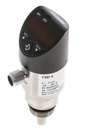 G1/2'' calorimetrische flowmeter en stromingsschakelaar WIKA FSD-4 zonder IO-Link
