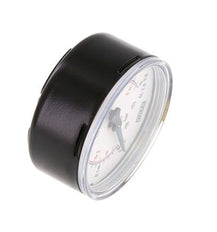 0..0.6 Bar (0..9 psi) Pressure Gauge Below Steel/Brass 63 mm Class 1.6
