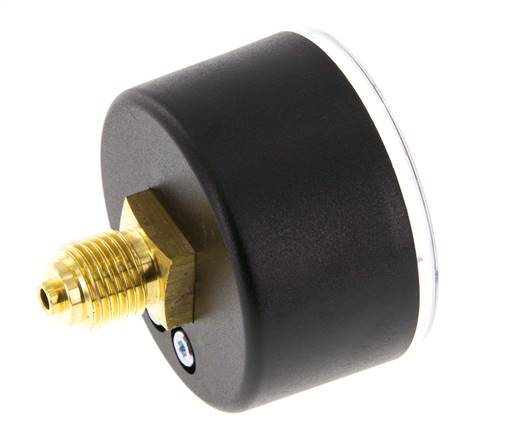 0..100 Bar (0..1450 psi) Pressure Gauge Rear Plastic/Brass 50 mm Class 2.5