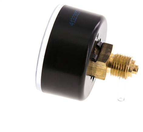 0..1 Bar (0..15 psi) Pressure Gauge Rear Plastic/Brass 50 mm Class 2.5