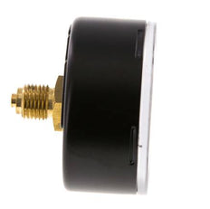 0..1 Bar (0..15 psi) Pressure Gauge Rear Steel/Brass 63 mm Class 1.6