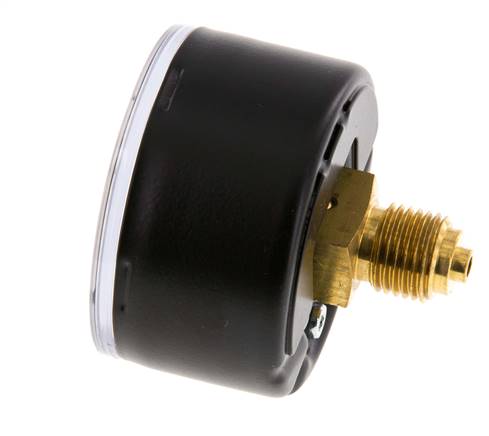 0..1.6 Bar (0..23 psi) Pressure Gauge Rear Steel/Brass 50 mm Class 1.6
