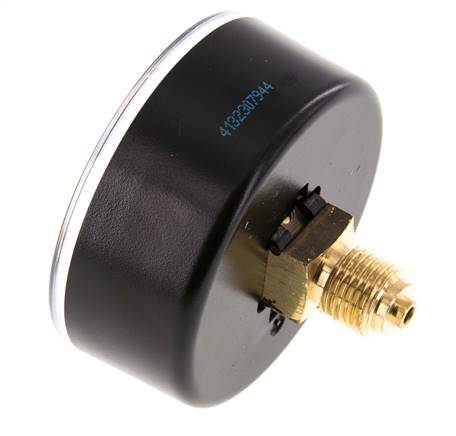 0..2.5 Bar (0..36 psi) Pressure Gauge Rear Plastic/Brass 63 mm Class 2.5