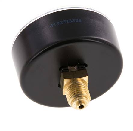 0..40 Bar (0..580 psi) Pressure Gauge Rear Plastic/Brass 63 mm Class 2.5