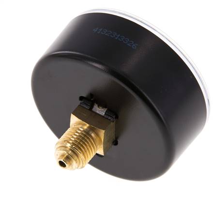 0..40 Bar (0..580 psi) Pressure Gauge Rear Plastic/Brass 63 mm Class 2.5
