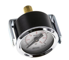 0...4 Bar (0..58 psi) Paneelmontage Manometer Staal/Brons 40 mm Klasse 2.5 (Beugel)