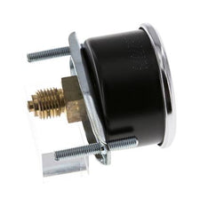 0...4 Bar (0..58 psi) Paneelmontage Manometer Staal/Brons 50 mm Klasse 2.5 (Beugel)