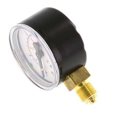 0..4 Bar (0..58 psi) Pressure Gauge Below Steel/Brass 50 mm Class 1.6