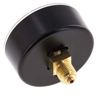 0..4 Bar (0..58 psi) Pressure Gauge Rear Plastic/Brass 63 mm Class 2.5