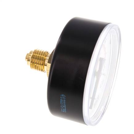 0..4 Bar (0..58 psi) Pressure Gauge Rear Plastic/Brass 63 mm Class 2.5